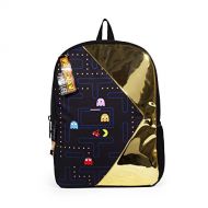 FAB Starpoint Mojo Life Pac Man Chomp Gold and Black Backpack School Bag