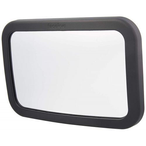  FACEKYO Baby Mirror for Car | Baby Car Mirror | Huge Wide-Angled Without Shaking |TPU Soft Frame | Whitle Oak Printing by Facekyo