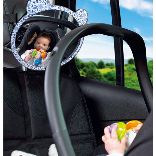  FACEKYO Facekyo Baby Mirror for Car | Baby Car Mirror | Baby Back Seat Mirror | Super Locking System with Daisy Printing