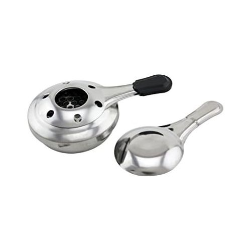  FACKELMANN FM Professional 21827 Alkoholbrenner, Fondue-Alkoholbrenner, Gelkoholbrenner, Edelstahl, Grau, 15,5 x 9,7 x 4,5 cm