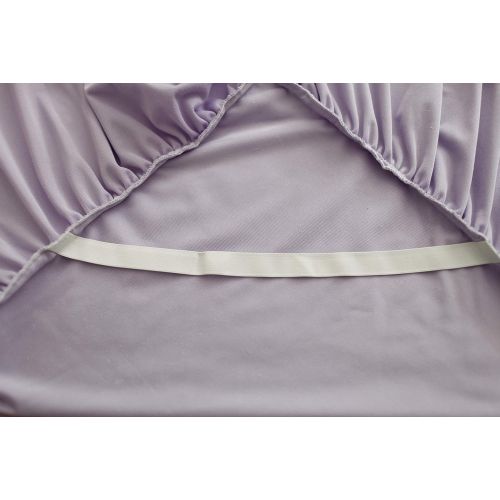  FADFAY Velvet Bedding Queen Purple Girls Bedding Duvet Cover Set Premium Romantic White Ruffle Duvet Cover Sets 4-Piece:1 Duvet Cover，1 Bed Skirt，2 pillowshams