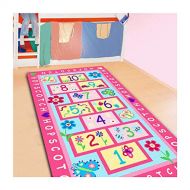 [아마존베스트]FADFAY Home Textile,Fashion Hopscotch Kids Carpet Bedroom,Sweet Pink Rug,Designer Figure Childrens Rugs