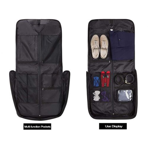  FAFAIR Carry On Garment Bag, Hanging Suit Bag/Carrier Weekend Bag Travel Business Trip