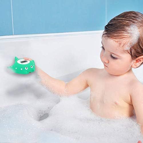  [아마존베스트]Baby Bath Thermometer with Room Thermometer - Famidoc FDTH-V0-22 NEW Upgraded Sensor Technology for Baby Health Bath Tub Thermometer Floating Toy Thermometer (Blue)