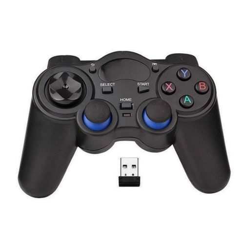  [아마존베스트]RIBOXIN USB Wireless Gaming Controller Gamepad for PC/Laptop Computer(Windows XP/7/8/10) & PS3 & Android & Steam - [Black] (Black)