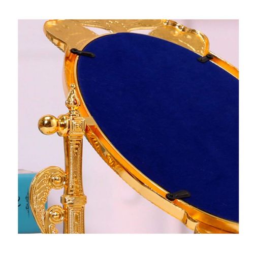  FANGFANG Fangfang Makeup Mirror Desktop Desktop HD European Personality Creative Carry Gold 2331cm (Color : Golda, Size : 2331cm)