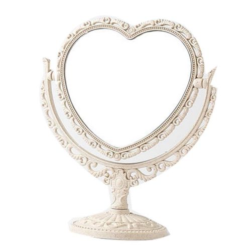  FANGFANG Makeup Mirror Double-Sided Makeup Mirror Desktop Dressing Portable Dormitory European Solid Color Three Size (Color : Solid Color, Size : 20.520cm)