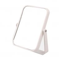 FANGFANG Fangfang Makeup Mirror Desktop Dormitory Student Desktop Portable Dressing Three Colors 17.813.5cm (Color : White, Size : 17.813.5cm)