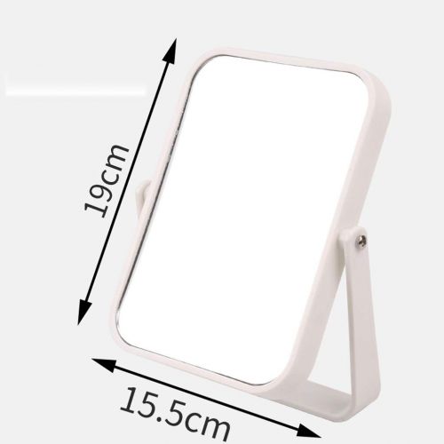  FANGFANG Fangfang Makeup Mirror Desktop Dormitory Student Desktop Portable Dressing Three Colors 17.813.5cm (Color : White, Size : 17.813.5cm)