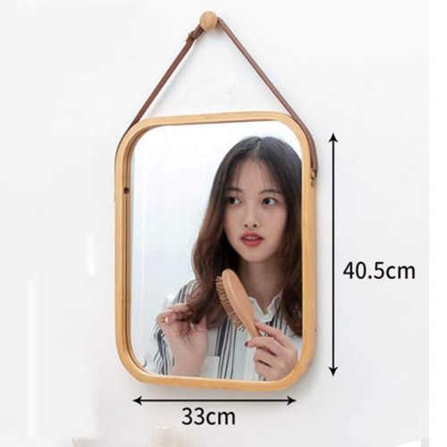  FANGFANG Fangfang European Wall Stickers Square Mirror Wall Hanging Body Dressing Home Foyer Floor Three Colors 6533cm (Color : Black, Size : 6533cm)