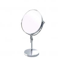 FANGFANG Fangfang Makeup Mirror Desktop Retractable Dressing Beauty Wedding Dormitory Bright Silver 42.52019.3 (Expandable 8.3cm) (Color : Bright Silver, Size : 42.52019.3)