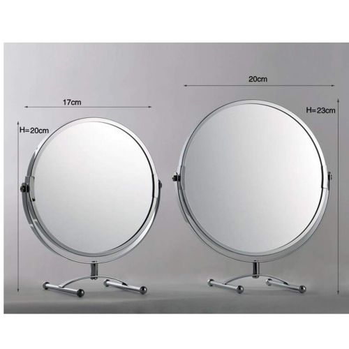  FANGFANG Fangfang European Makeup Dressing Double-Sided Mirror Dormitory Desk H Type Two Sizes (Color : H Type, Size : 1720cm)