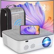 5G WiFi Projector 4K Supported - FANGOR 340ANSI Native 1080P Projector Bluetooth Outdoor Movie Projector / Full Sealed Design/Digital Keystone/300” Display/50% Zoom, for Phone/PC/D