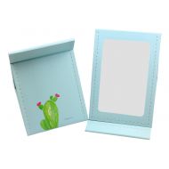 FANHAO- Desktop Makeup Portable Folding Vanity Mirror (Cactus Wathet)