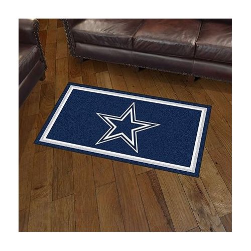  FANMATS 19865 NFL Dallas Cowboys 3ft. x 5ft. Plush Area Rug | Sports Fan Area Rug, Home Decor Rug and Tailgating Mat