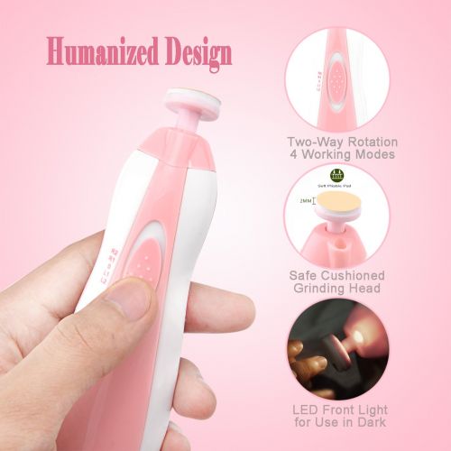  [아마존베스트]FANSIDI Baby Nail Trimmer, Fansidi Upgraded Safe Baby Nail File- Electric Baby Nail Clipper for Newborn or...