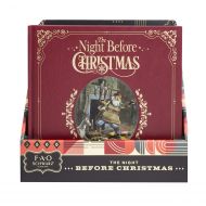 FAO Schwarz 1001876 The Night Before Christmas Premiere Genuine Leather-Bound Book, Multicolor