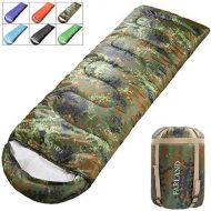 [아마존핫딜][아마존 핫딜] FARLAND Camping Sleeping Bag for Adults Youth Teens Kid with 0 Degree centigrade 20 Degree F Cold Weather Compression Sack Portable 4 Season,Hiking,Waterproof,Traveling, Backpackin