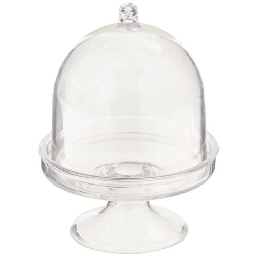  Fashioncraft Cake Stand/Plastic Box from The Perfectly Plain Collection, Mini (6773)