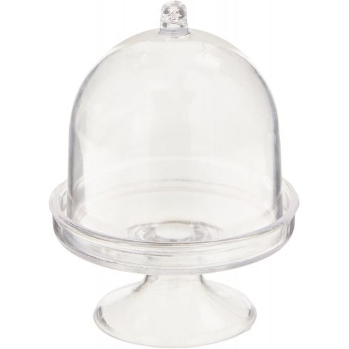  Fashioncraft Cake Stand/Plastic Box from The Perfectly Plain Collection, Mini (6773)