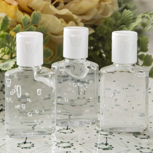  FASHIONCRAFT 5106 Hand Sanitizer Bottle Favors from The Perfectly Plain Collection, Bulk Hand Sanitizer, 0.5 oz Mini Size, Pack of 100