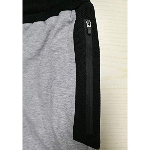  FASKUNOIE Mens Cotton Casual Shorts 3/4 Jogger Capri Pants Breathable Below Knee Short Pants with Three Pockets