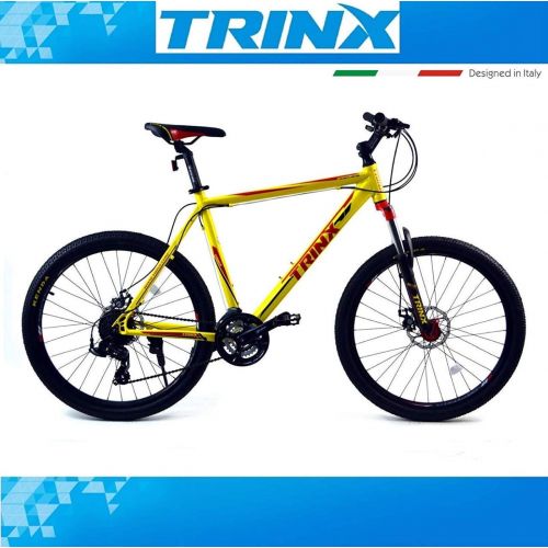  FASTOS TRINX M306 Mountain Bike 26 19 24 Speed (Yellow-Red)