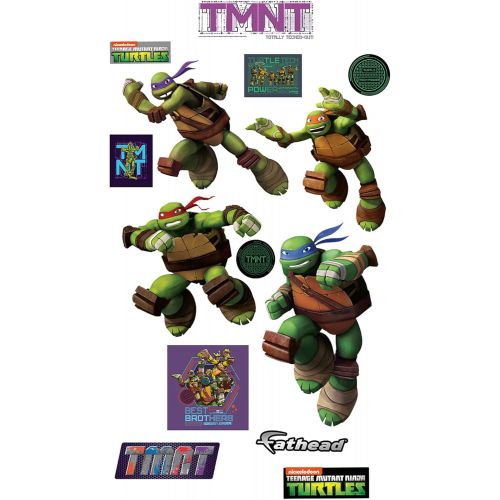  FATHEAD Teenage Mutant Ninja Turtles: Turtle Power Collection - Officially Licensed Removable Wall Decal