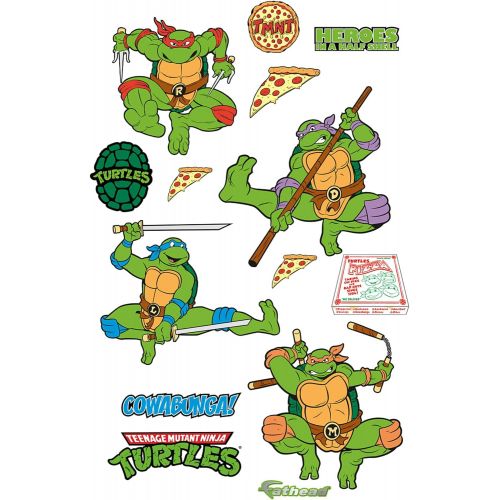  FATHEAD Teenage Mutant Ninja Turtles: Classic Collection - Officially Licensed Removable Wall Decal