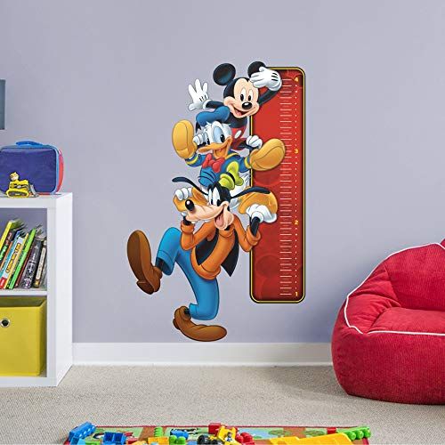  FATHEAD Mickey Mouse: Growth Chart Officially Licensed Disney Removable Wall Decal