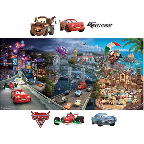  FATHEAD Cars 2: Mural Officially Licensed Disney/Pixar Removable Wall Graphic