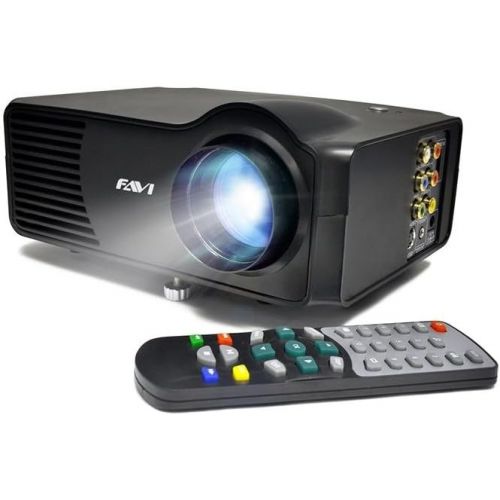  FAVI LED-3 LED LCD (SVGA) Mini Video Projector - US Version (Includes Warranty) - Black (RioHD-LED-3)