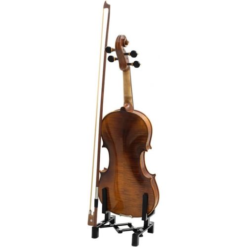  FAVOMOTO Violin Stand Display Shelf Display Shelves Electric Guitar Stand Cake Tin Storage Violin Floor Bracket Violin Folding Bracket Violin Display Rack Violin Stretchable Support Metal