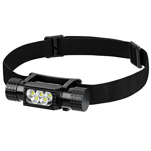  FAVORGEAR 1300 Lumen USB-C Rechargeable LED Headlamp w/ 2200 mAh Battery - Lightweight, Durable, Waterproof, Xtreme Bright Headlight - Comfortable Wide Beam - Camping, Hiking, Fish