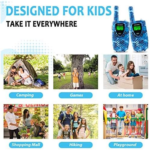  [아마존베스트]FAYOGOO Walkie Talkies for Kids Rechargeable, Xmas Birthday Gifts for Kids, Toys for 3-12 Year Old Boys and Girls, 4 Miles Long Range Kids Walkie Talkies with Battery, 22 Channels 2 Way Ra