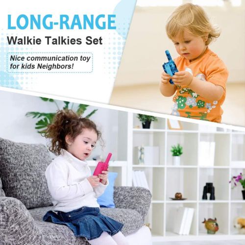  [아마존베스트]FAYOGOO Walkie Talkies for Kids Rechargeable, Xmas Birthday Gifts for Kids, Toys for 3-12 Year Old Boys and Girls, 4 Miles Long Range Kids Walkie Talkies with Battery, 22 Channels 2 Way Ra