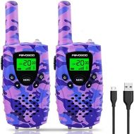 [아마존베스트]FAYOGOO Kids Walkie Talkies, 22-Channel FRS/GMRS Radio, 4-Mile Range Two Way Radios with Flashlight and LCD Screen (Purple)