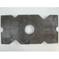 [아마존베스트]FAZZIO (PAIR) 12x12 Heavy Duty Arbor Plates, 1.5 Thick, Hydraulic H-Frame Shop Press, V-Cut