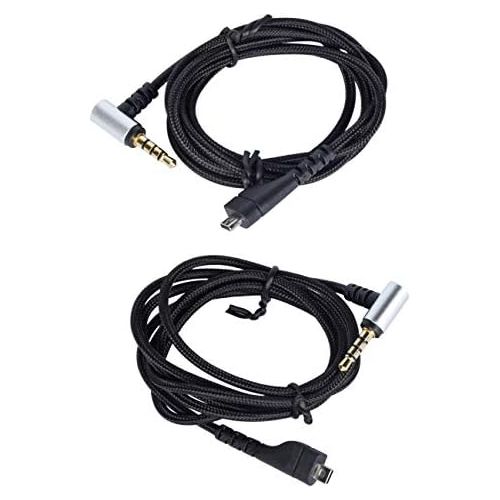  [아마존베스트]FBBULES Replacement Audio Cable for Gaming Headset Replacement Audio Cable Parts Compatible 1.2 m / 2 m (3.93 ft / 6.56 ft) Replacement Audio Cable The Replacement Cable Fixed for