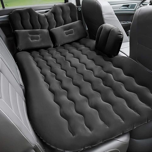  FBSPORT Bed Car Mattress Camping Mattress for Car Sleeping Bed Travel Inflatable Mattress Air Bed for Car Universal SUV Extended Air Couch with Two Air Pillows