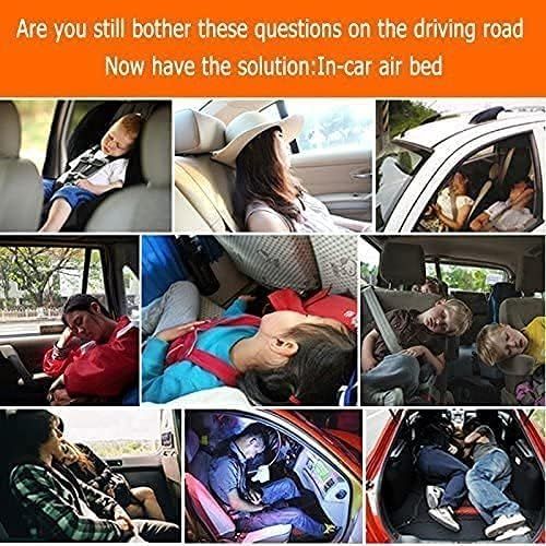  FBSPORT Bed Car Mattress Camping Mattress for Car Sleeping Bed Travel Inflatable Mattress Air Bed for Car Universal SUV Extended Air Couch with Two Air Pillows