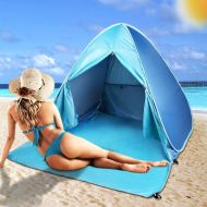 FBSPORT Beach Tent,Pop Up Beach Shade,UPF 50+ Sun Shelter Instant Portable Tent Umbrella Baby Canopy Cabana with Carry Bag