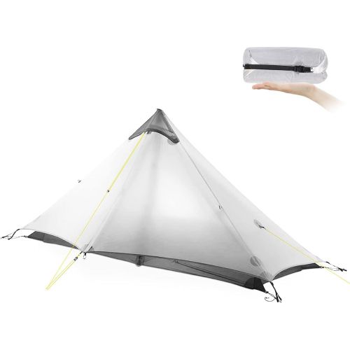  FBSPORT Ultralight Tent 3-Season Backpacking Tent 1 Person Camping Tent, Outdoor Lightweight LanShan Camping Tent Shelter, Perfect for Camping, Trekking, Climbing, Hiking, White