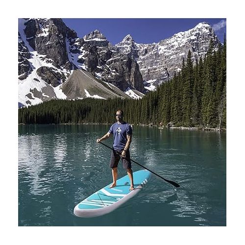  FCH Inflatable Paddle Boards Stand Up 10.5'x30 x6 ISUP Surf Control Non-Slip Deck Standing Boat with Carry Bag, Floated Paddle, Hand Pump, Removable Fin, Leash, Repair Kit