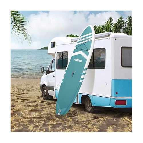  FCH Inflatable Paddle Boards Stand Up 10.5'x30 x6 ISUP Surf Control Non-Slip Deck Standing Boat with Carry Bag, Floated Paddle, Hand Pump, Removable Fin, Leash, Repair Kit