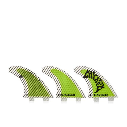  FCS GMB Performance Core Surfboard Tri Fin Set - Fluoro