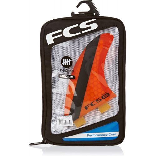  FCS Arc Performance Core Triquad Fin Medium Orange