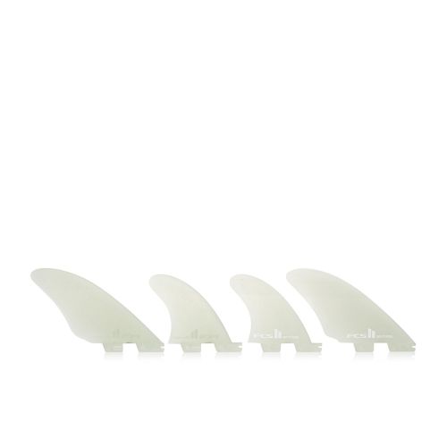  FCS Ii Performance Glass Split Keel Quad Fin One Size Clear