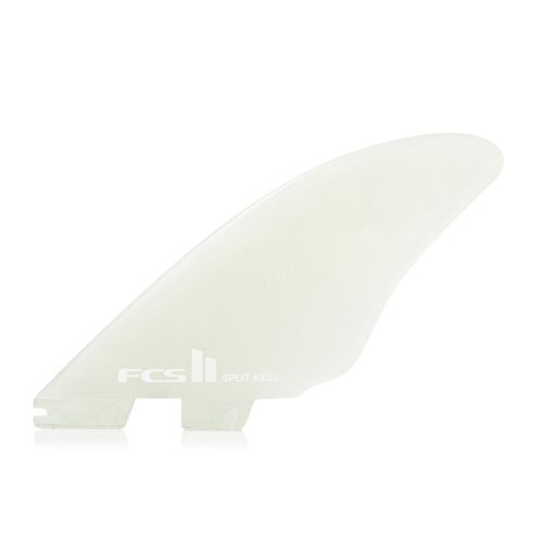  FCS Ii Performance Glass Split Keel Quad Fin One Size Clear