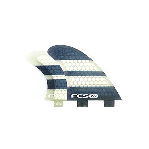  FCS K2.1 V-2 Performance Core Surfboard Fins - Tri-Quad Set